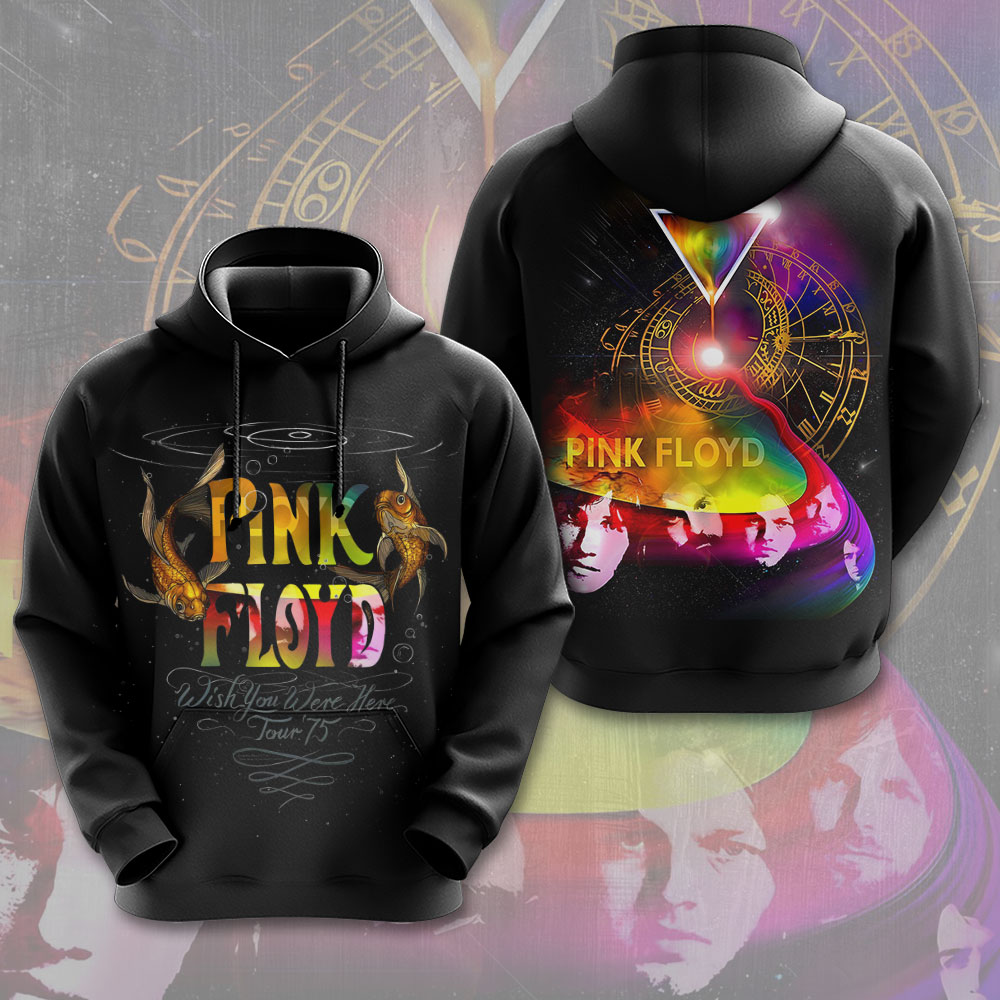 Pink Floyd Golden Prism Tour Hoodie  Psychedelic Legacy