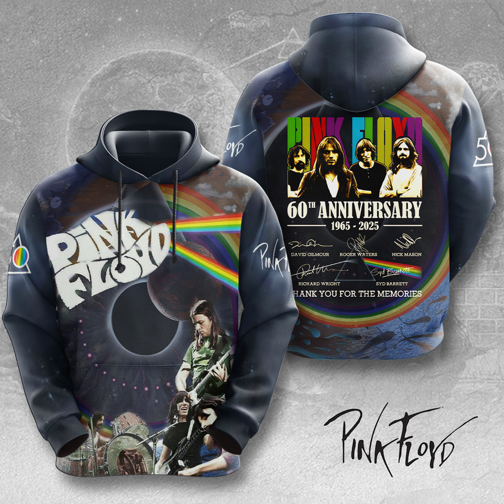 Pink Floyd 50Th Anniversary Tour Hoodie  Retro Universe Design