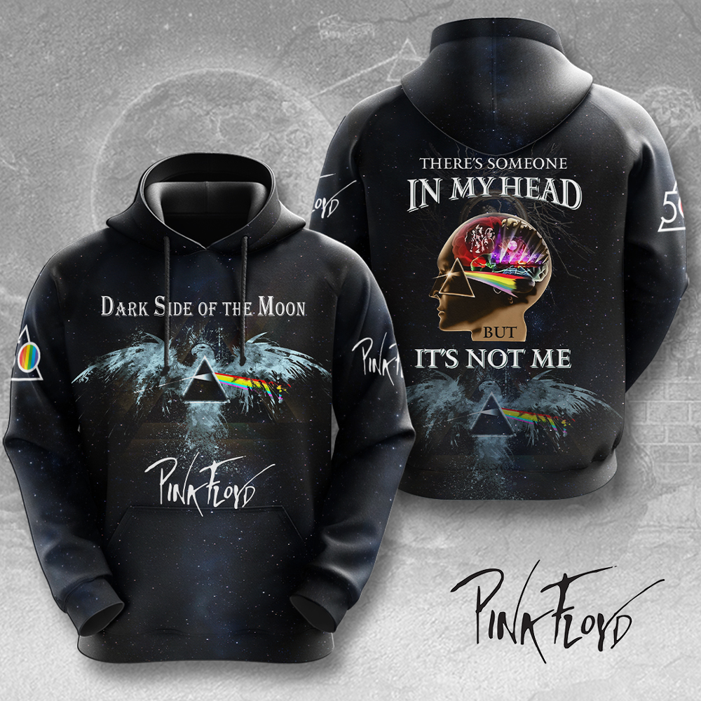Pink Floyd Dark Side Quote Hoodie  ItS Not Me Version