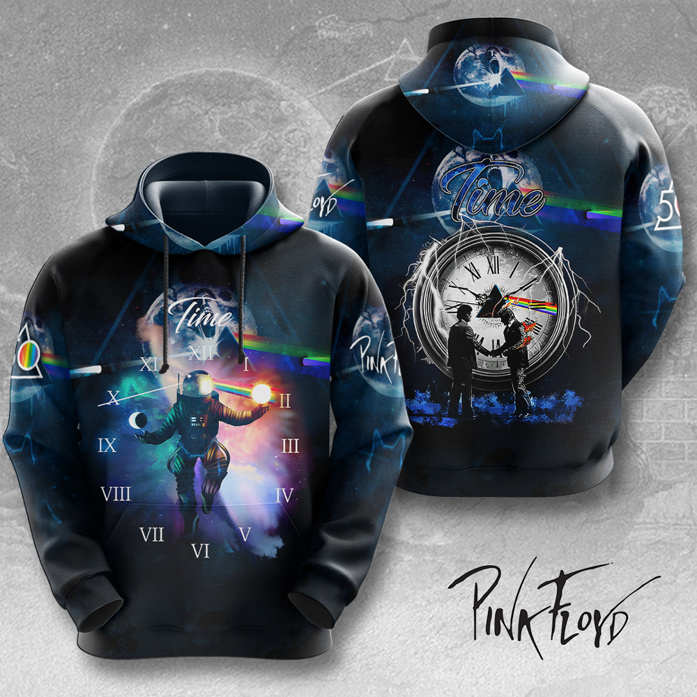 Pink Floyd Time Machine Hoodie  Abstract Prism Legacy