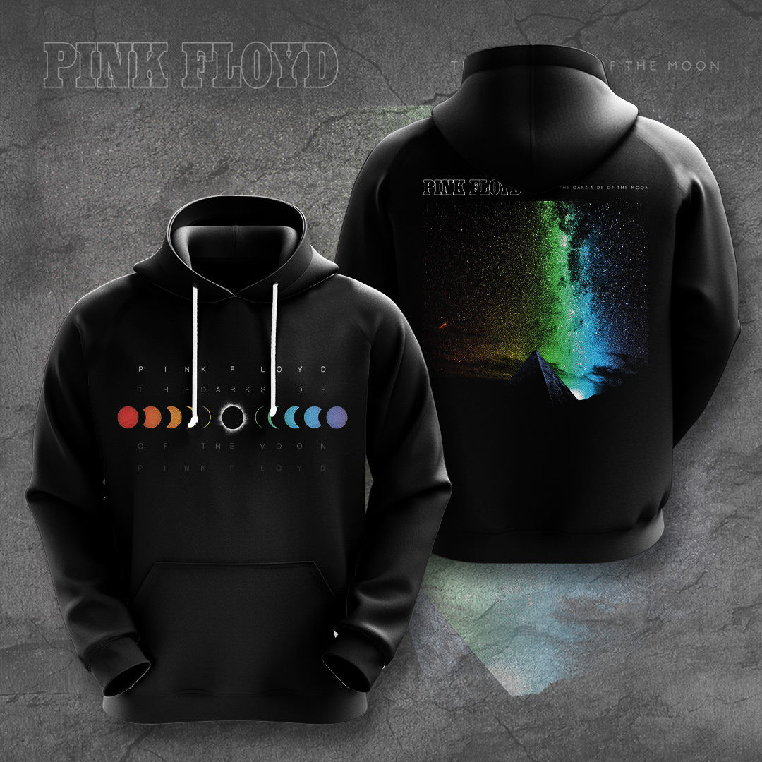 Pink Floyd Moon Phase Hoodie  Lunar Evolution Design