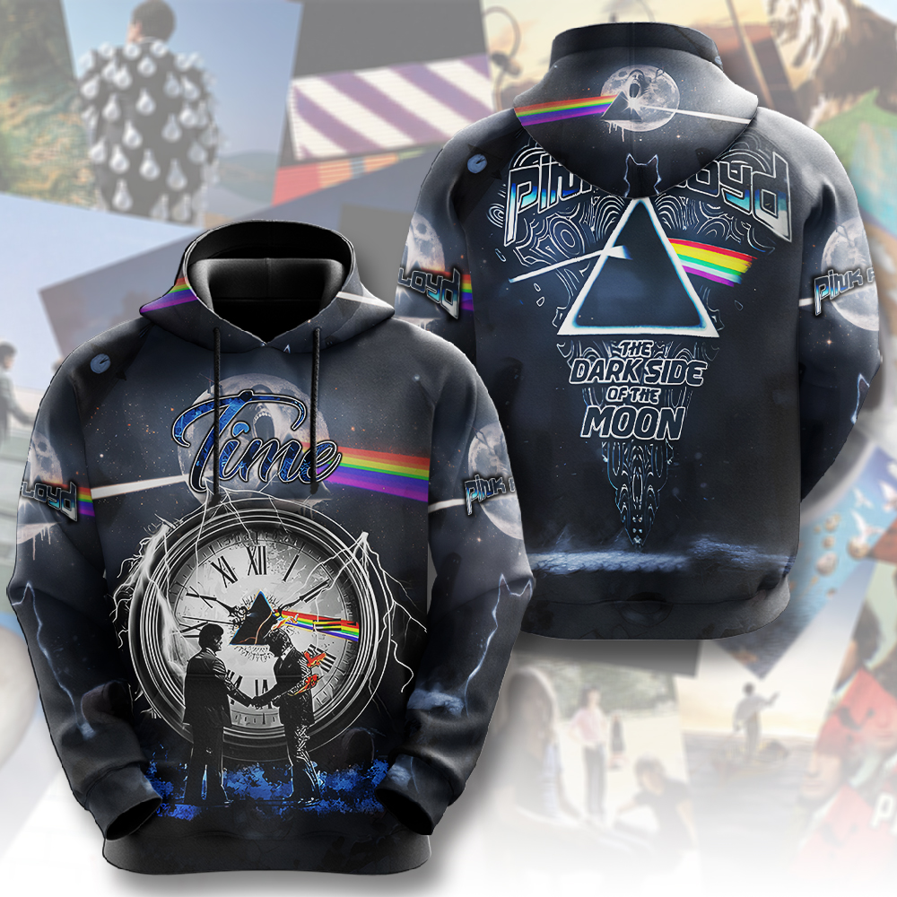 Pink Floyd Time Legacy Hoodie  Vintage Clock