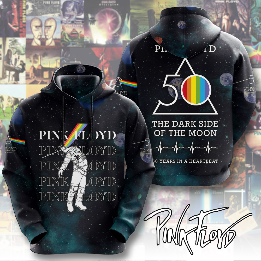 Pink Floyd Astronaut Prism Hoodie  50Th Anniversary Legacy