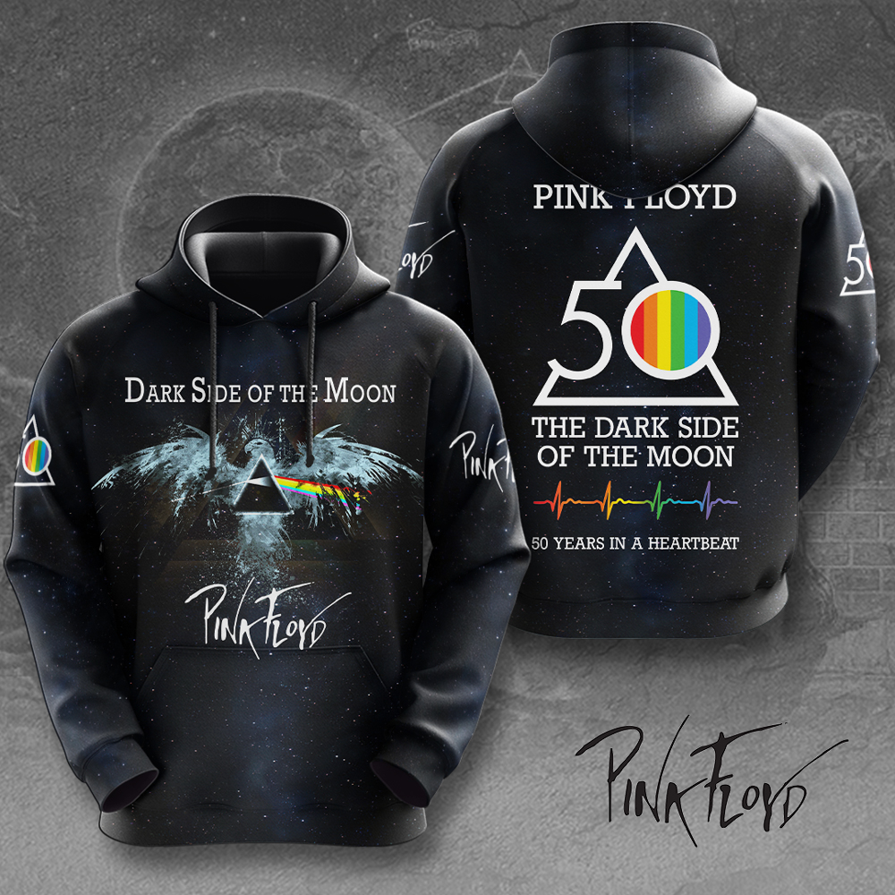 Pink Floyd 50 Years Legacy Hoodie  The Dark Side Tribute
