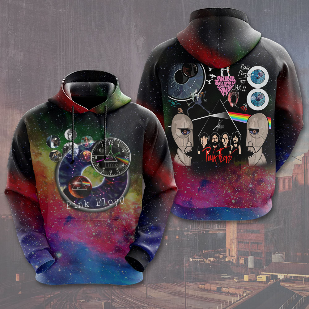 Pink Floyd Psychedelic Spectrum Hoodie  50 Years Anniversary