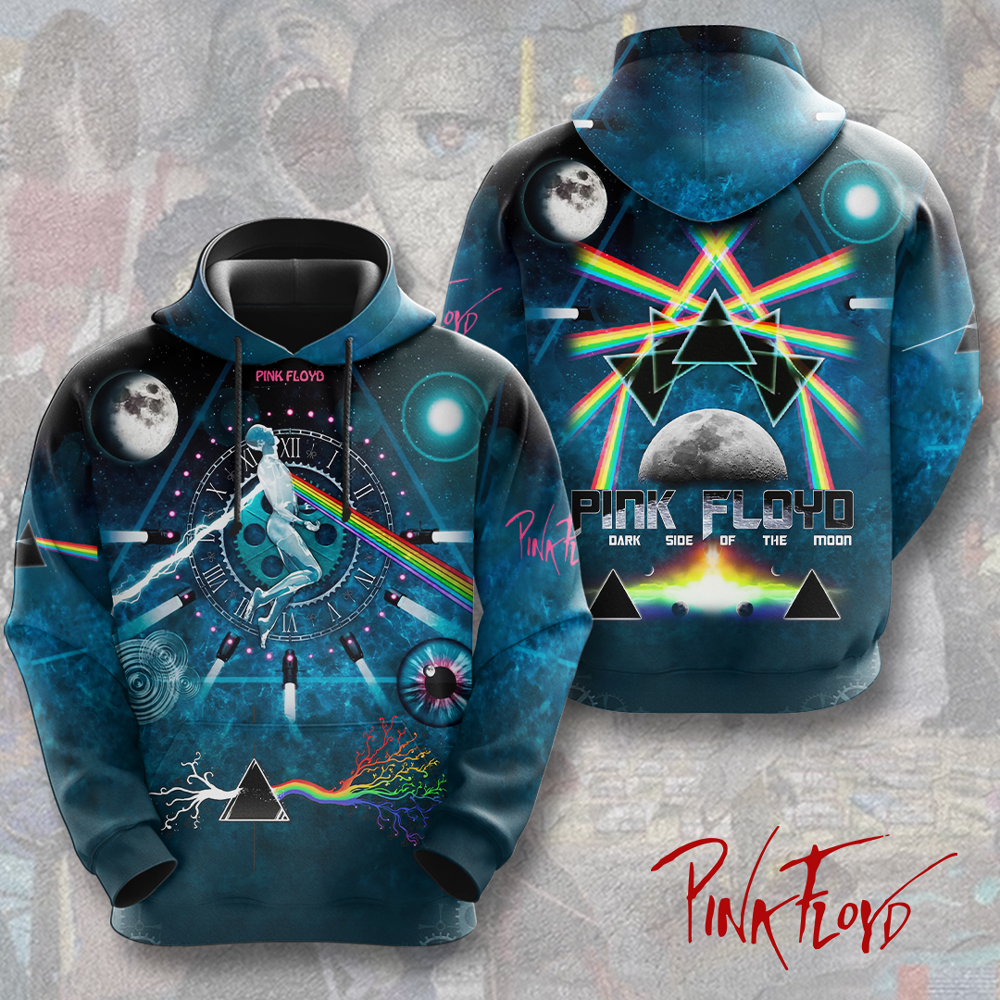 Pink Floyd Dual Mask Hoodie  Division Bell Psychedelic Print