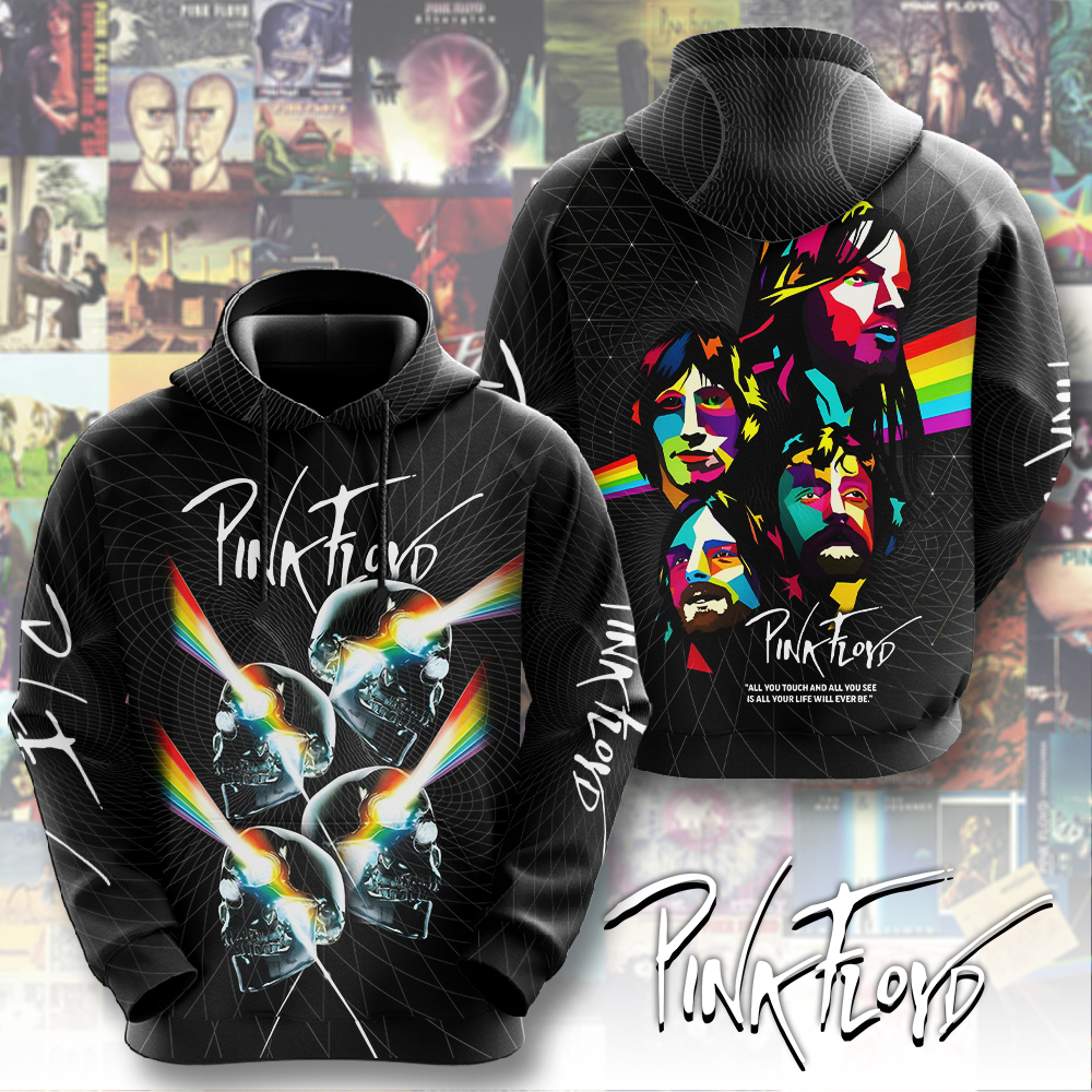 Pink Floyd Abstract Colorburshoodie  Legacy Spectrum