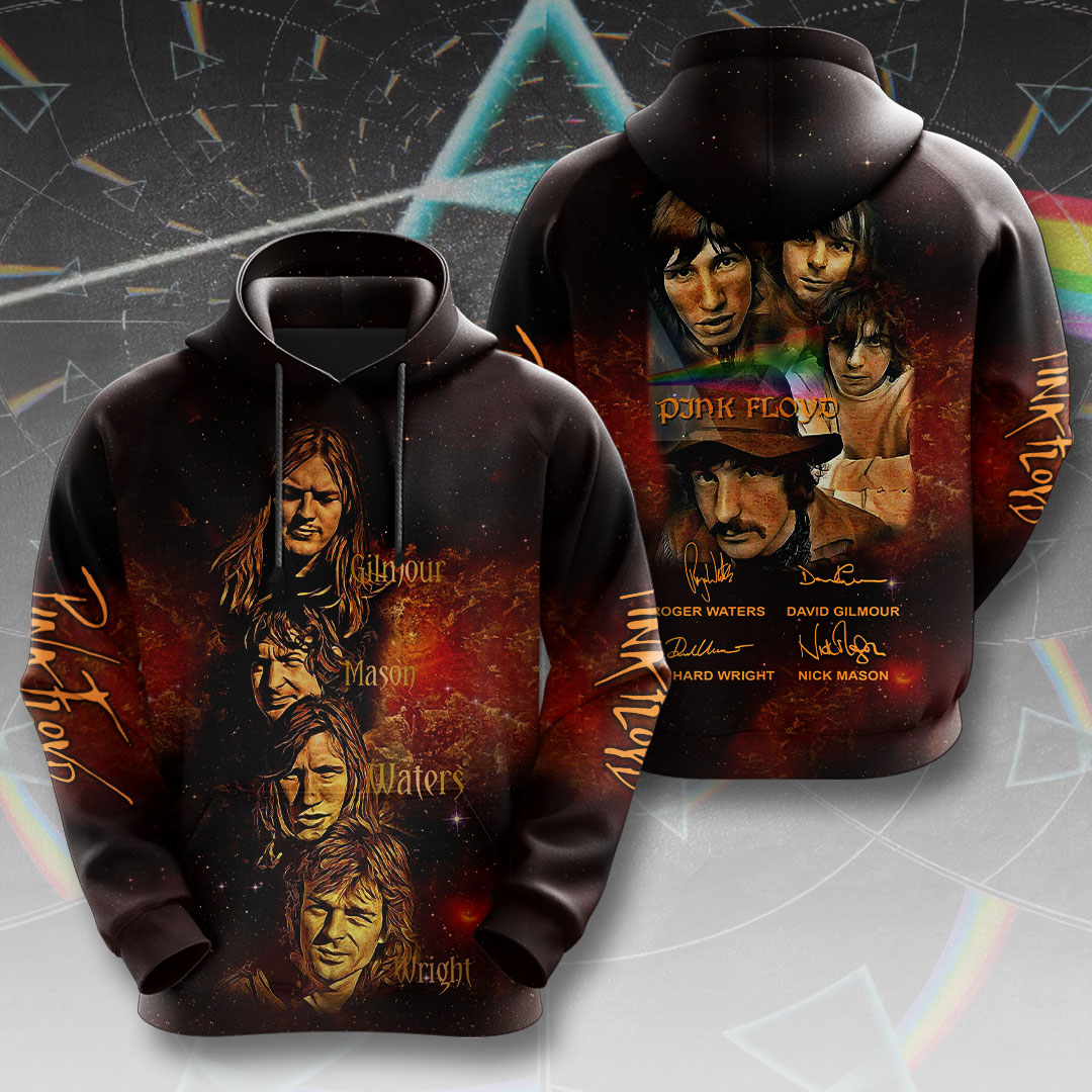 Pink Floyd Band Members Hoodie  Legacy Signature