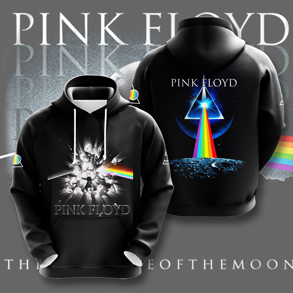 Pink Floyd Dark Side Core Hoodie  Sci-Fi Prism Design