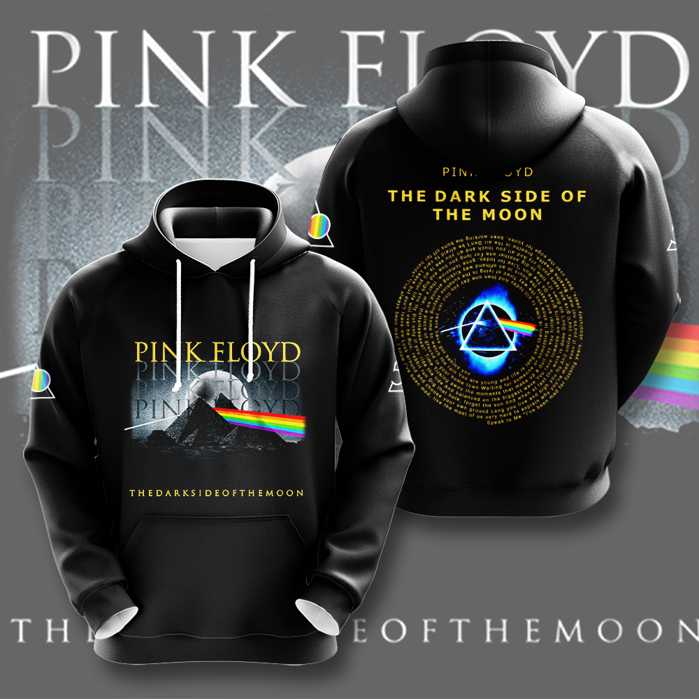 Pink Floyd Blue Eclipse Hoodie  Geometric Legacy