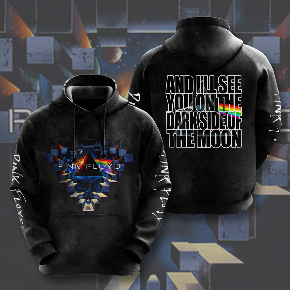 Pink Floyd Galactic Triangle Hoodie  See You On The Dark Side