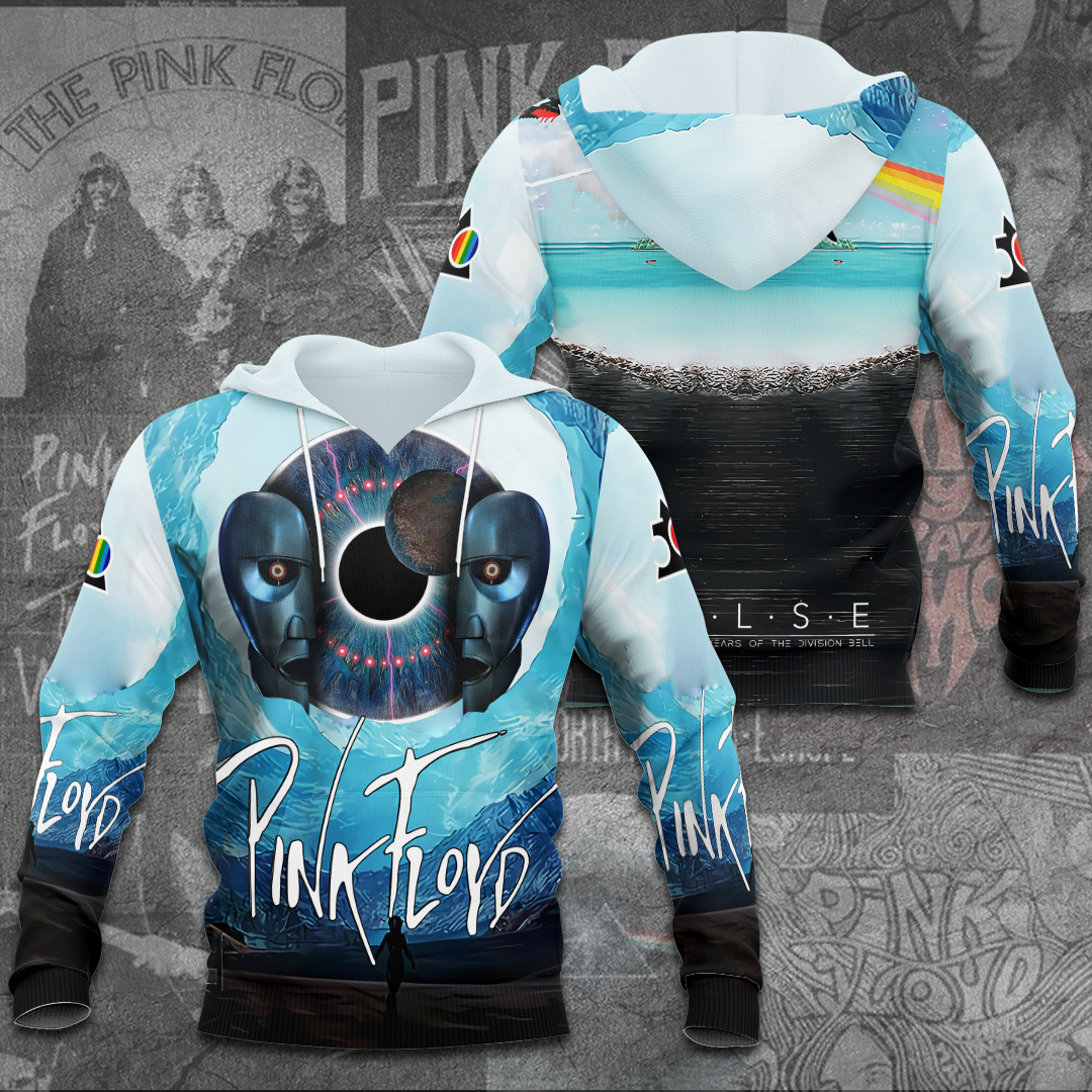 Pink Floyd Pulse Horizon Hoodie  Blue Reflection