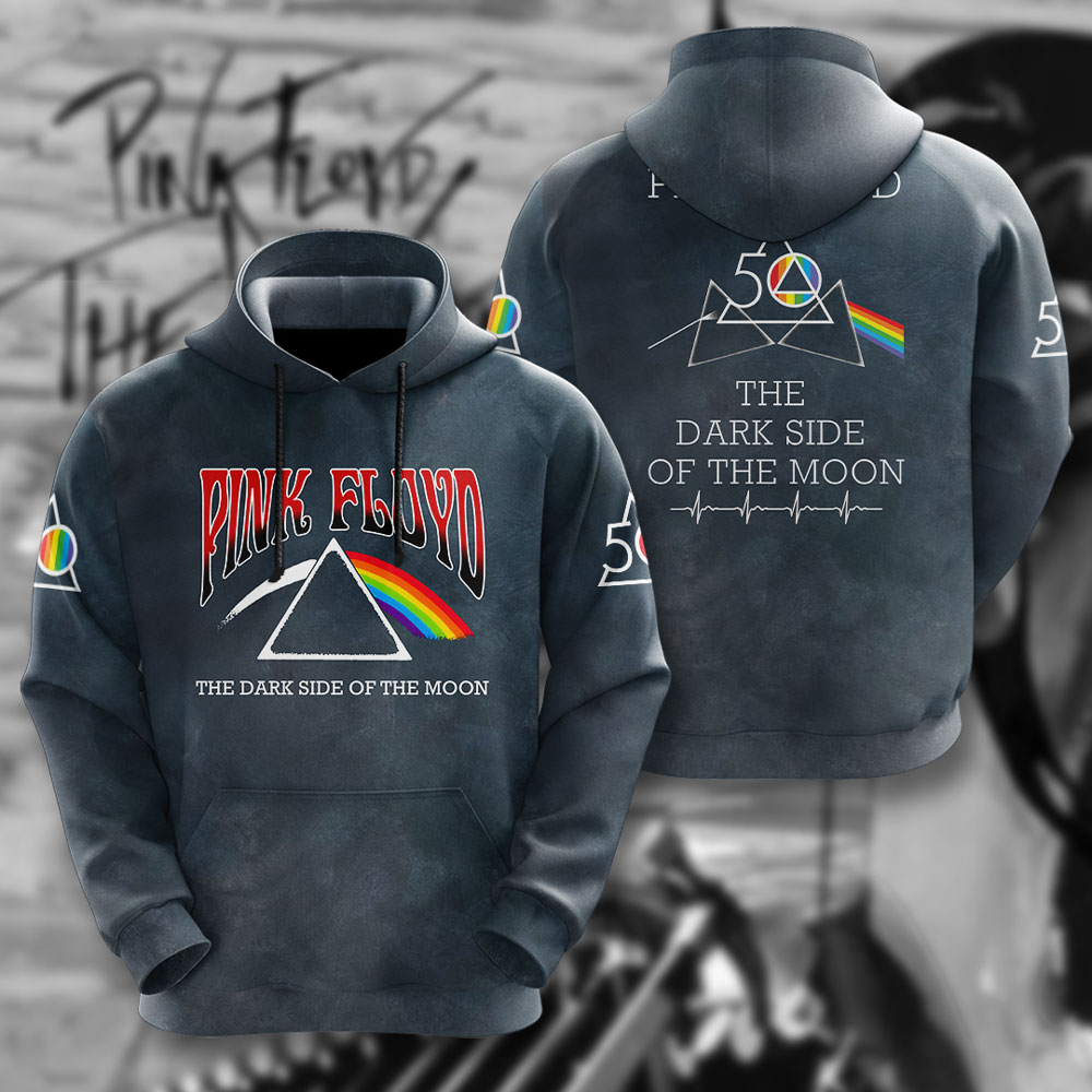 Pink Floyd Vintage Tour Hoodie  Prism And Soundwave