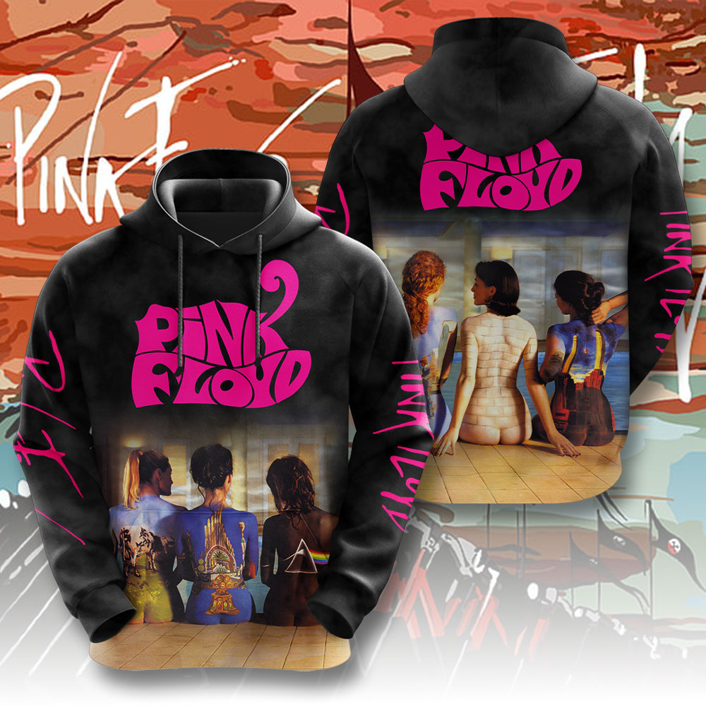 Pink Floyd Neon Logo Hoodie  80S Glow Print