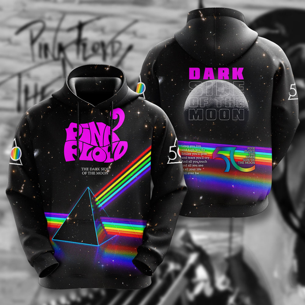 Pink Floyd Neon Logo Hoodie  80S Spectrum Revival