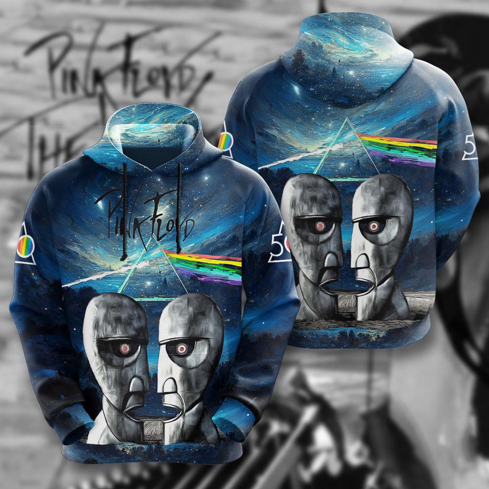 Pink Floyd Division Bell Skyline Hoodie  Blue Moon