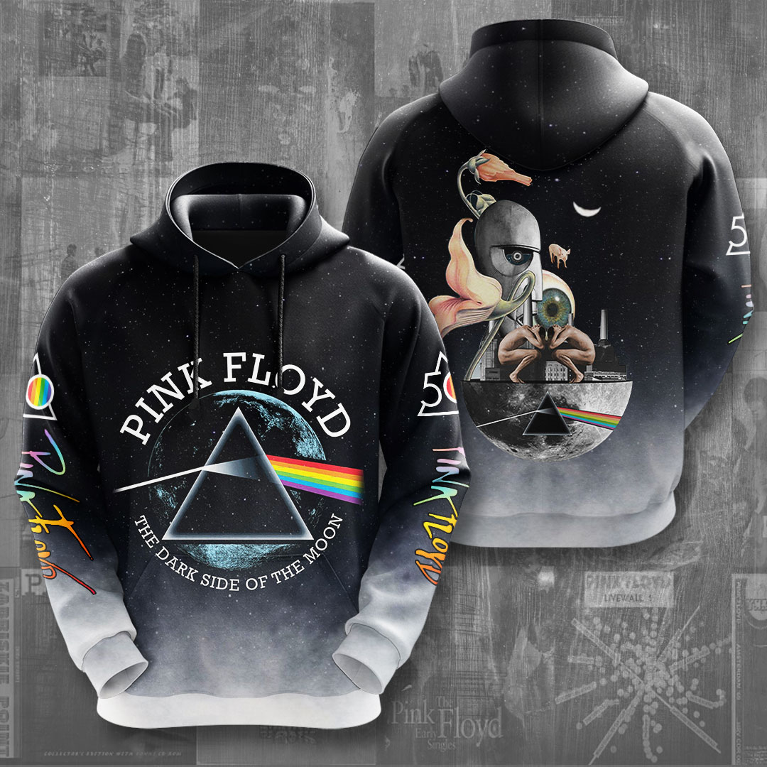 Pink Floyd Band Reflection Hoodie  Eclipse Gradient Version