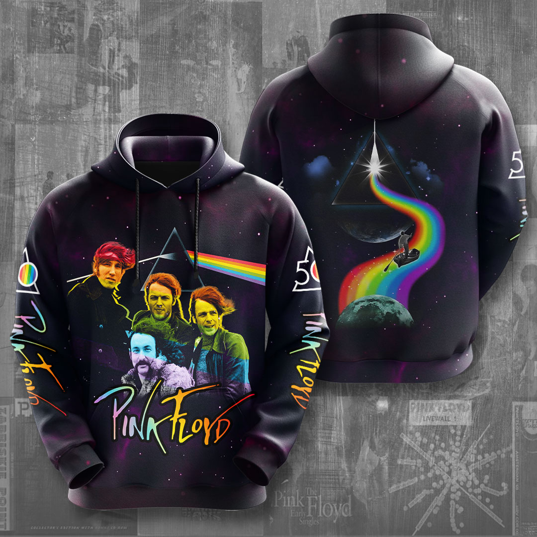 Pink Floyd Band Prism Hoodie  Rainbow Spectrum