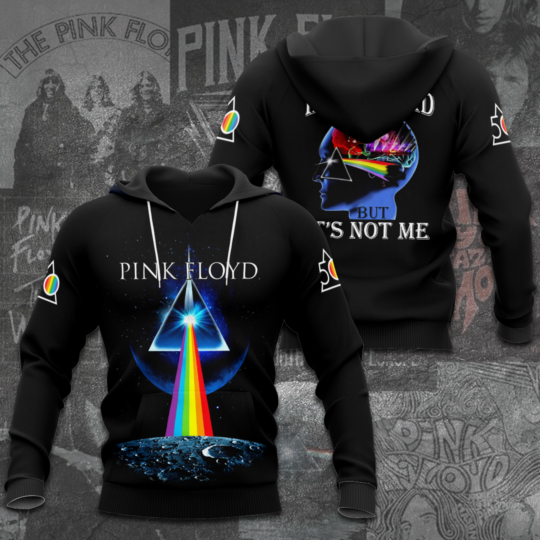 Pink Floyd Dark Side Reflection Hoodie  Prism Portrait