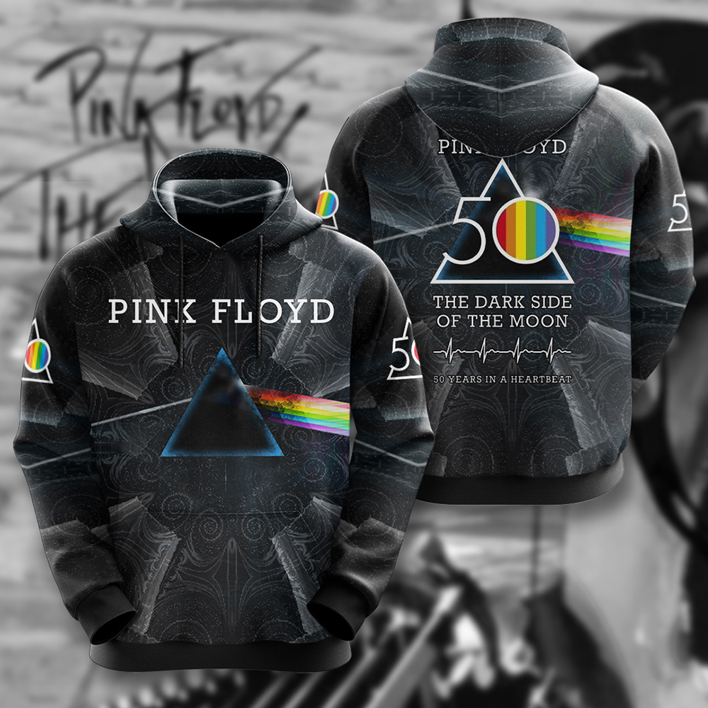Pink Floyd Retro Tour Hoodie  Dark City Skyline Print