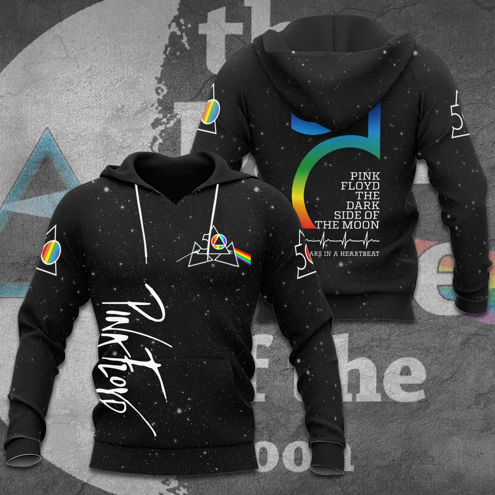 Pink Floyd Moonlight Glow Hoodie  Blue Gradient Legacy