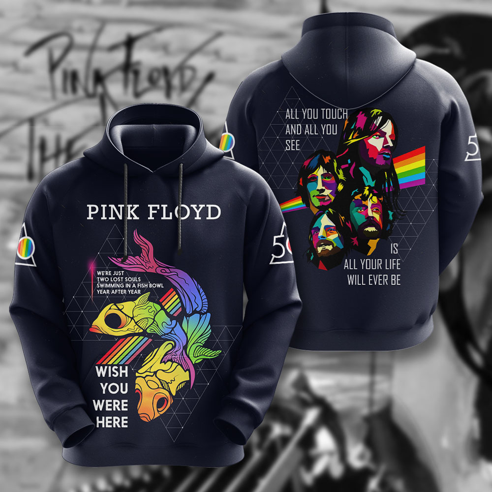 Pink Floyd Light Spectrum Hoodie  Fan Club