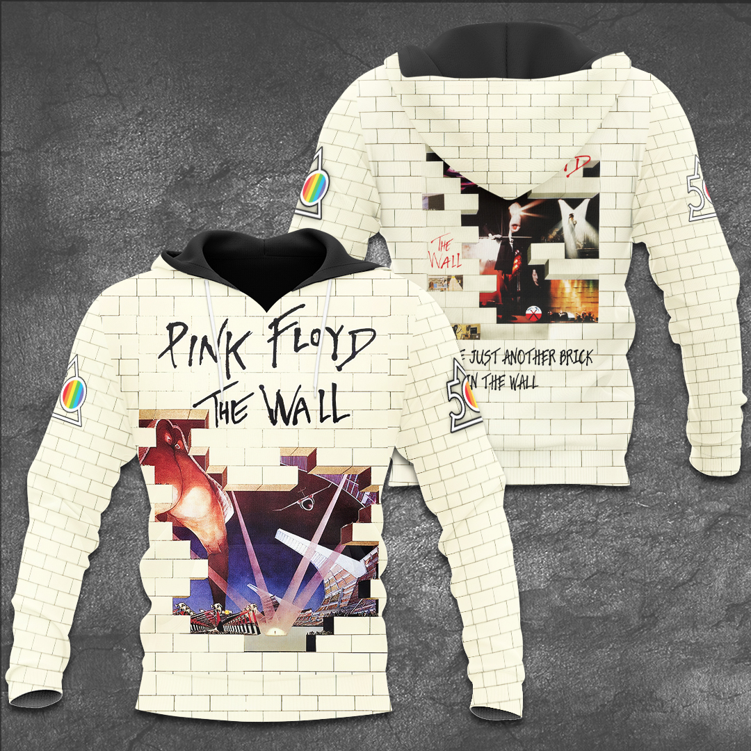 Pink Floyd Brick Wall Hoodie  The Wall Retro Design