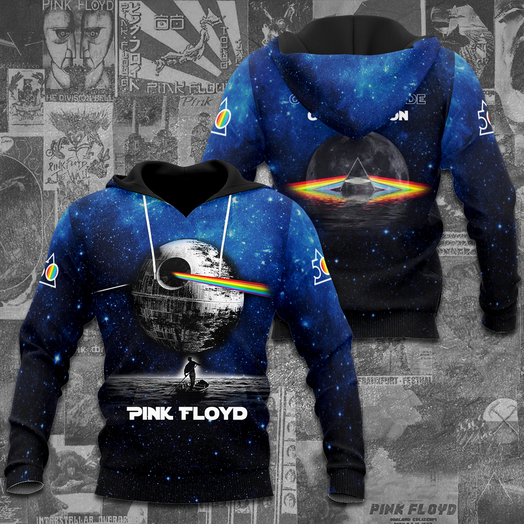 Pink Floyd Cosmic Reflection Hoodie  Galaxy Tour Version