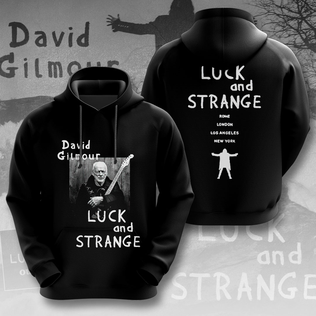 David Gilmour Luck And Strange Hoodie  Tour Art Print
