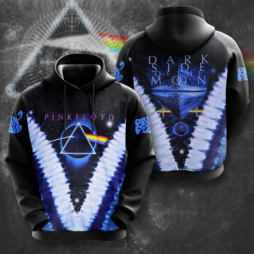 Pink Floyd Tie-Dye Spectrum Hoodie  Retro Festival