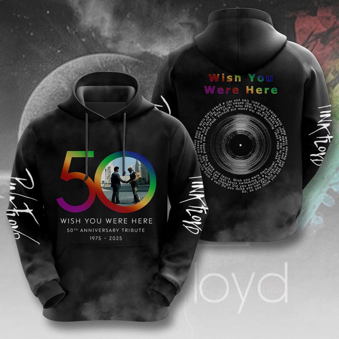 Pink Floyd Wish You Were Here 50Th Hoodie  Commemorative