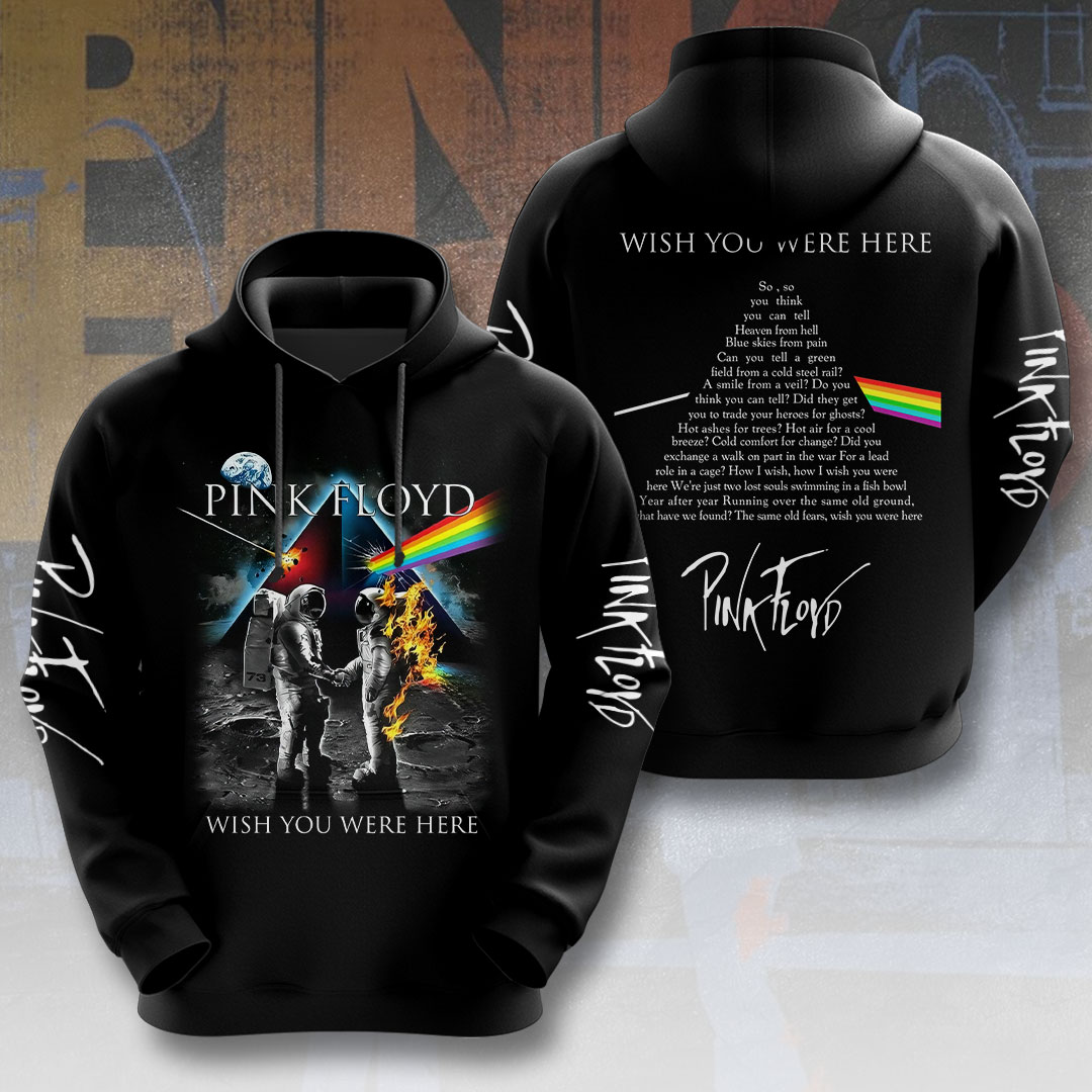 Pink Floyd Wish You Were Here Hoodie  Classic Band Print