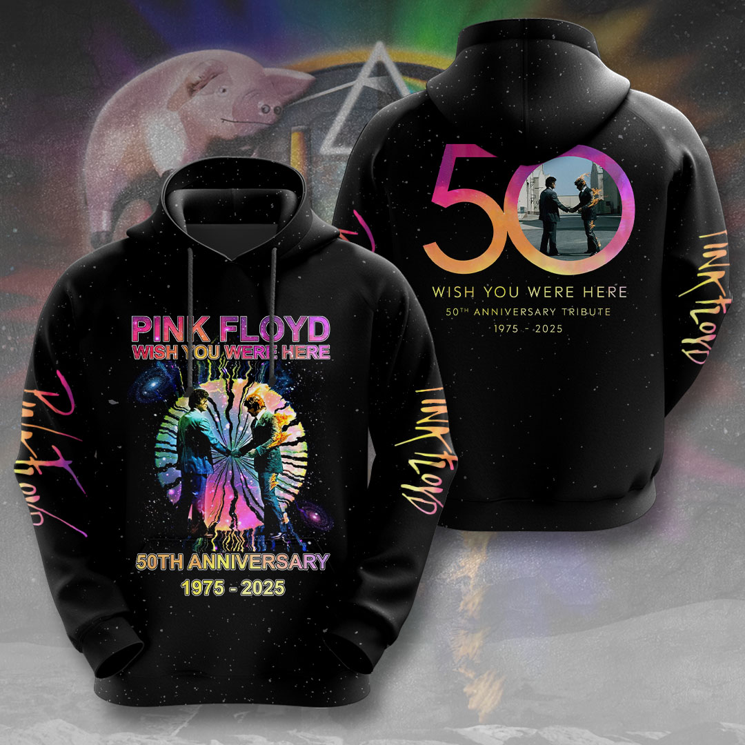Pink Floyd Galaxy Anniversary Hoodie  Color Spectrum Print