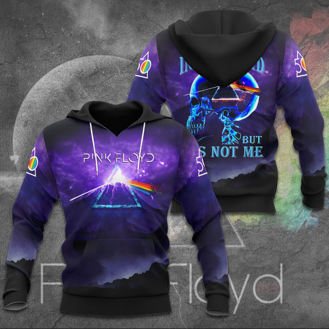 Pink Floyd Neon Horizon Hoodie  Spectrum Galaxy Print