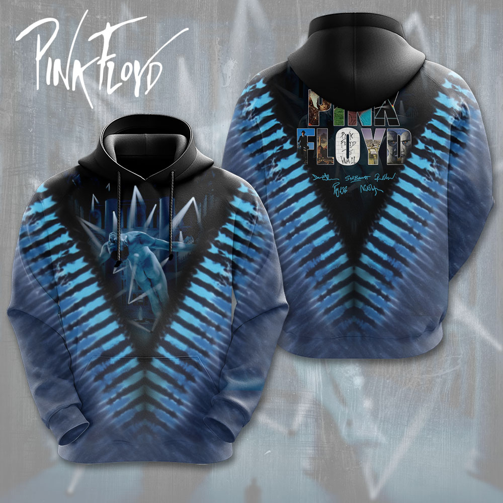 Pink Floyd 3D Hoodie Blue 