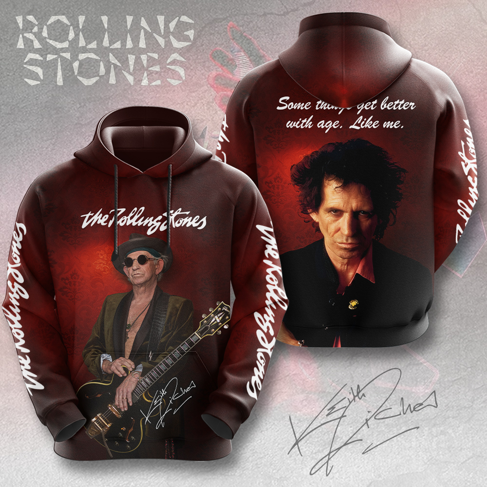 The Rolling Stones X Keith Richards 3D Hoodie