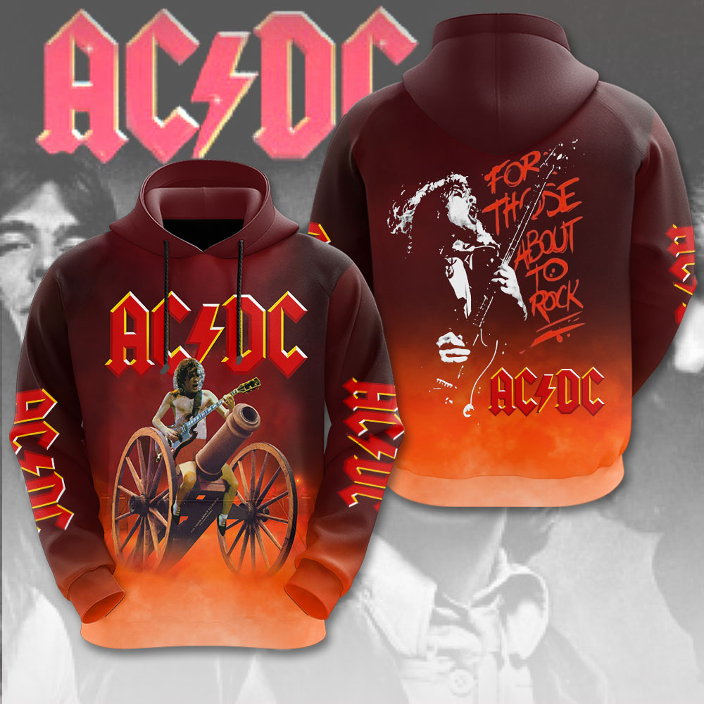 Ac/Dc X Angus Young 3D Hoodie- Maitm 7899