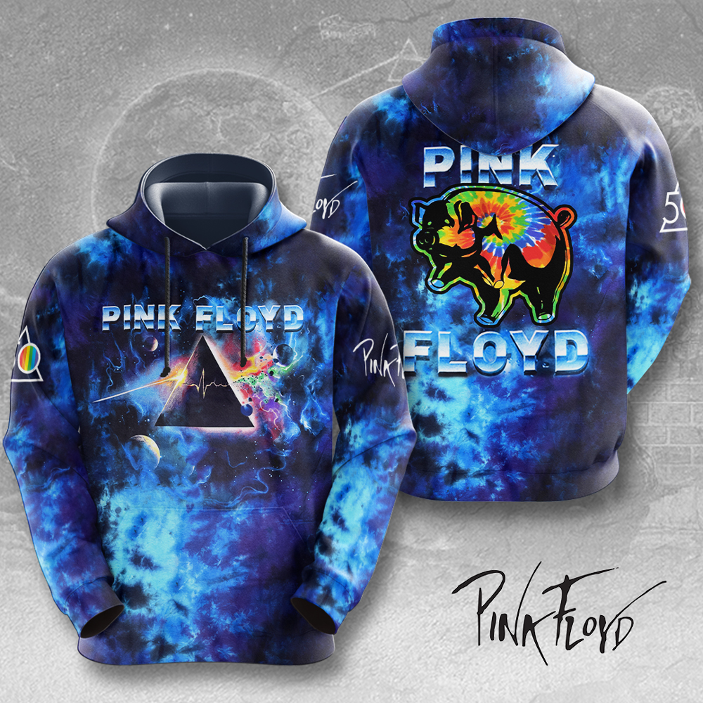 Pink Floyd 3D Hoodie Blue