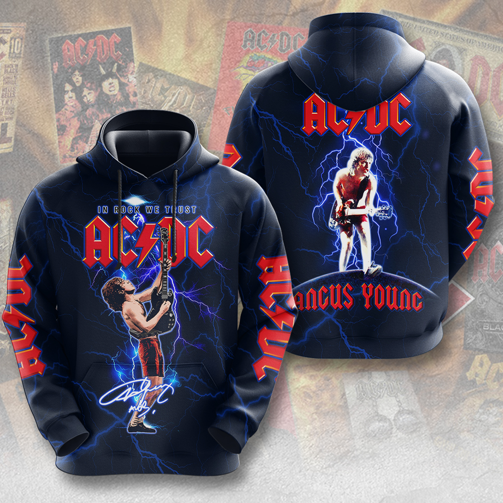 Ac/Dc X Angus Young 3D Hoodie- Maitm 7727