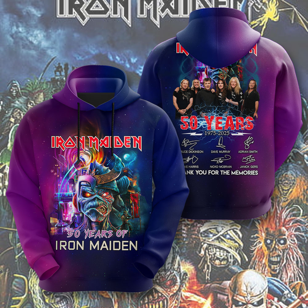 Iron Maiden Bassishoodie