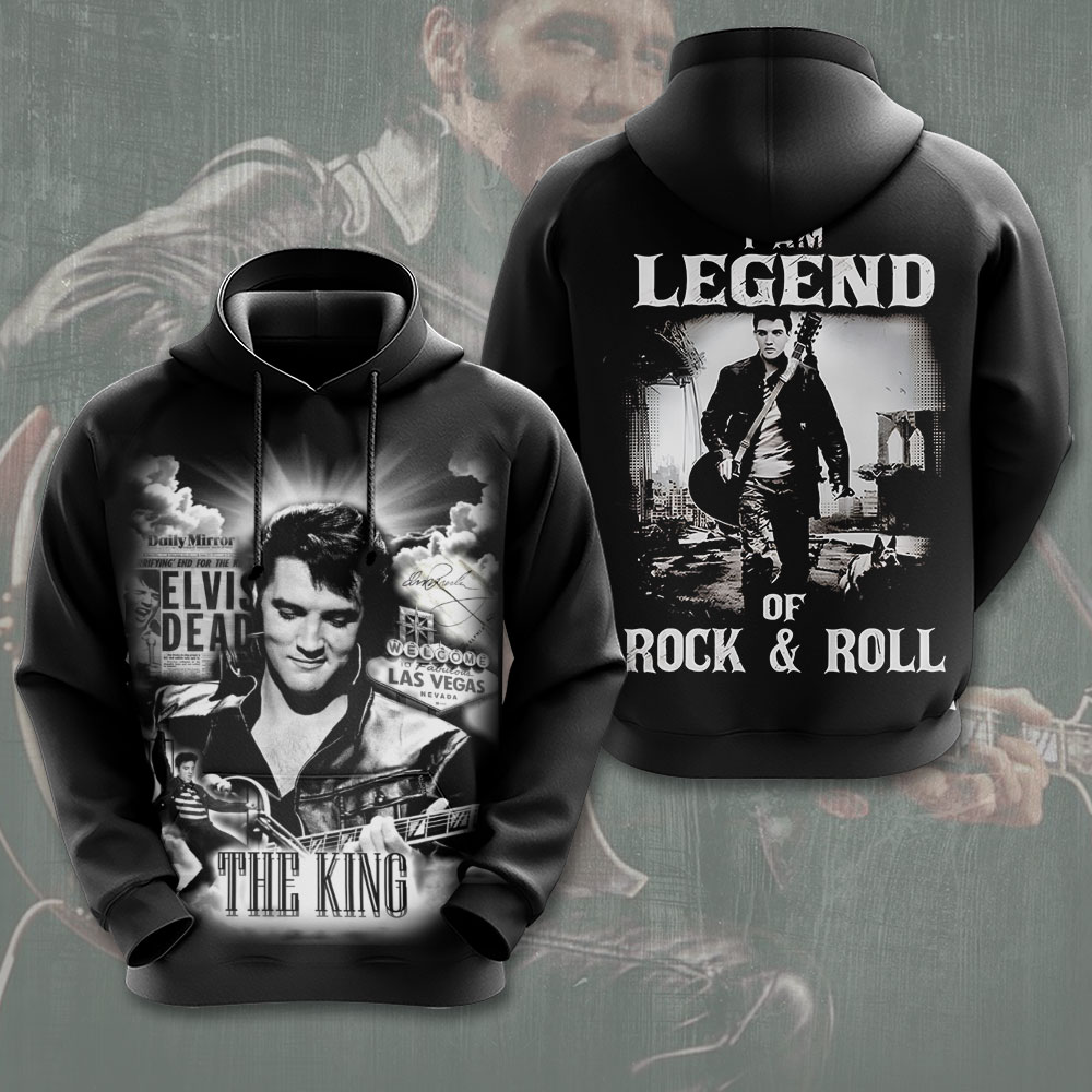 Elvis Presley Of Rock And Roll Hoodie