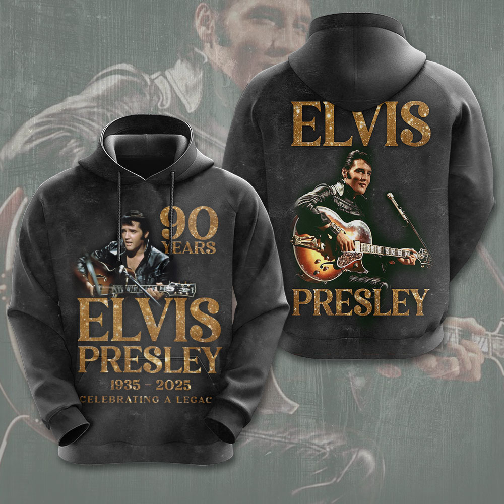 Elvis Presley 90 Years Hoodie