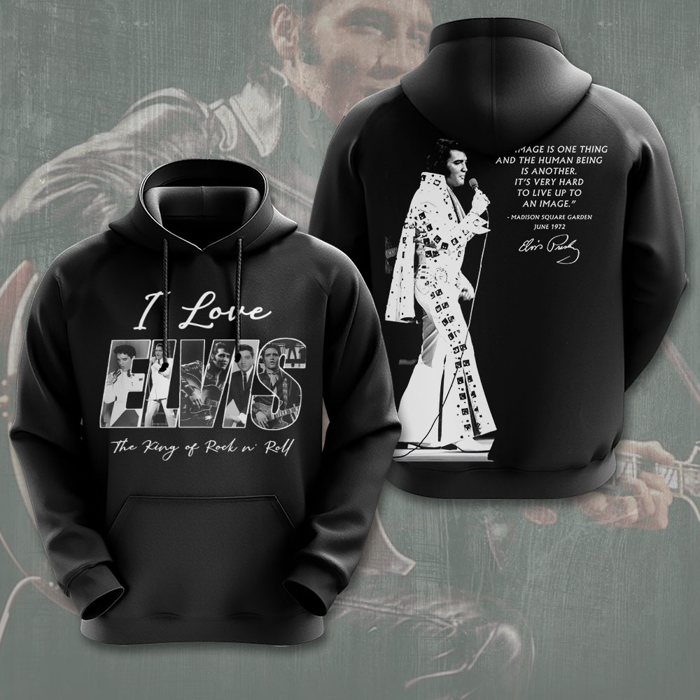 Elvis Presley I Love 3D Hoodie