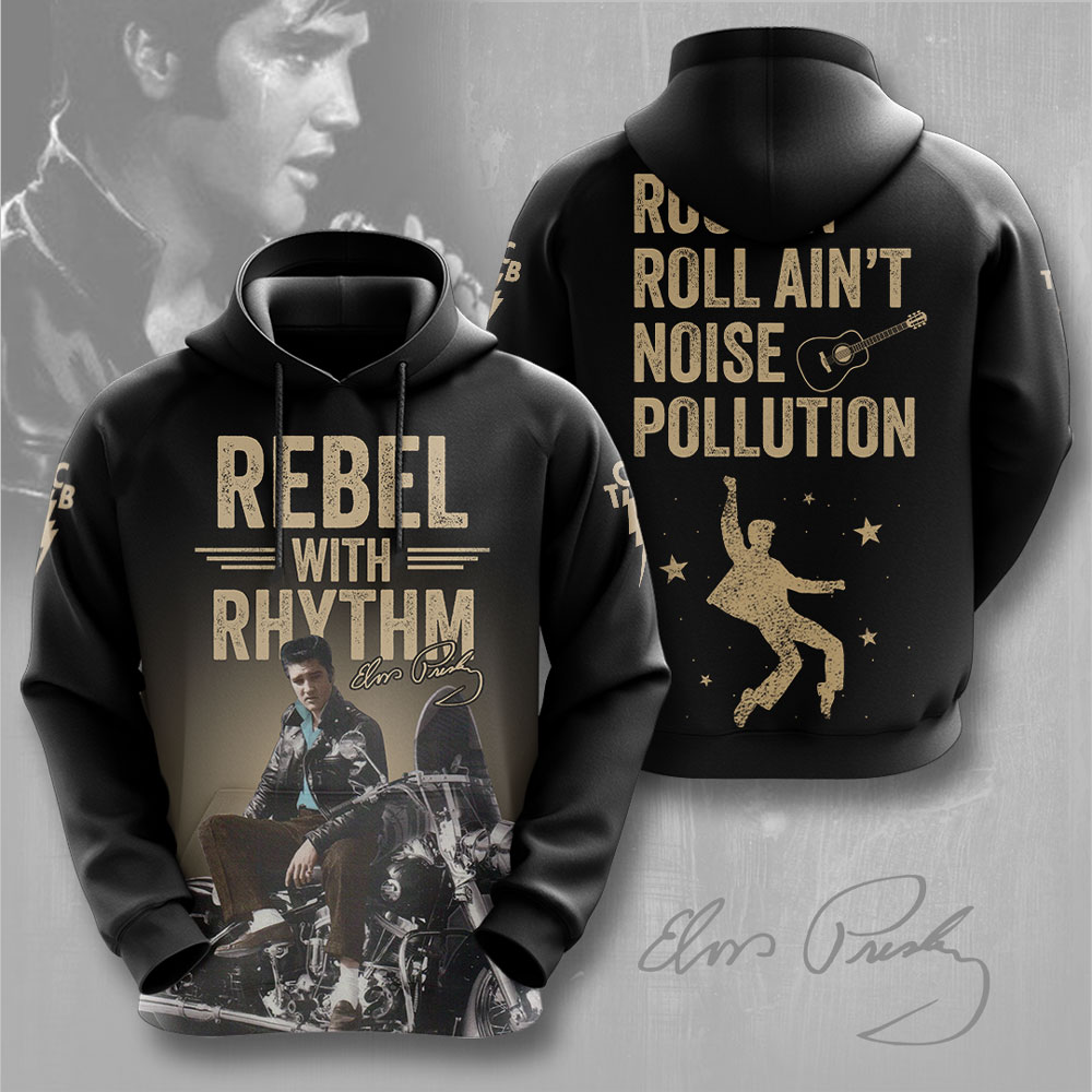 Elvis Presley Rock And Roll 3D Hoodie