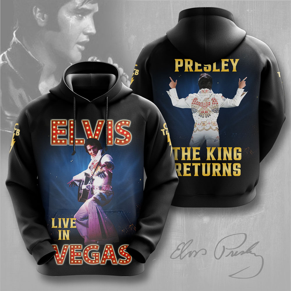 Elvis Presley The King Retuns Hoodie