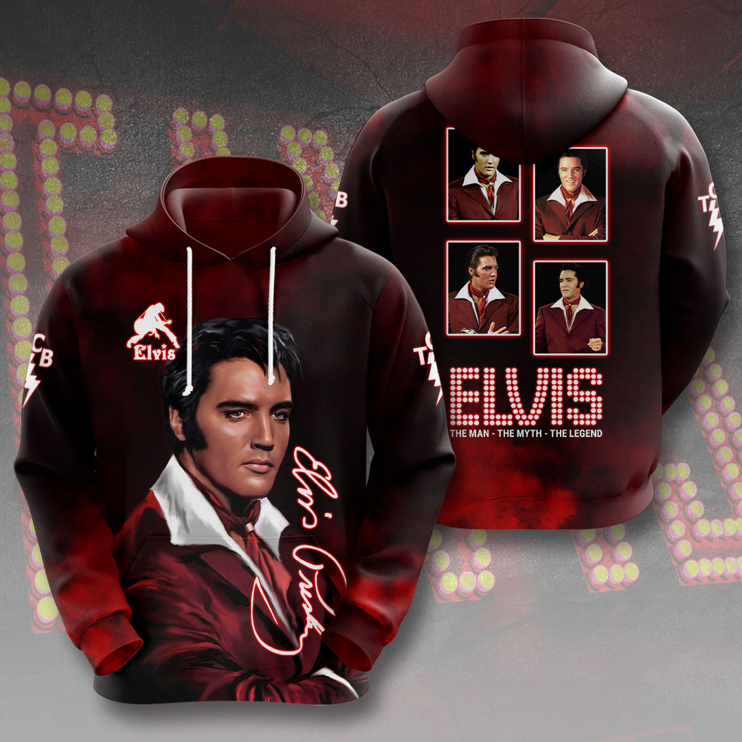 Elvis Presley Red Hoodie