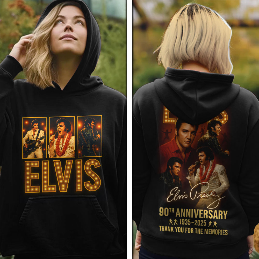 Elvis Presley 90Th 1935-2025 Hoodie Women