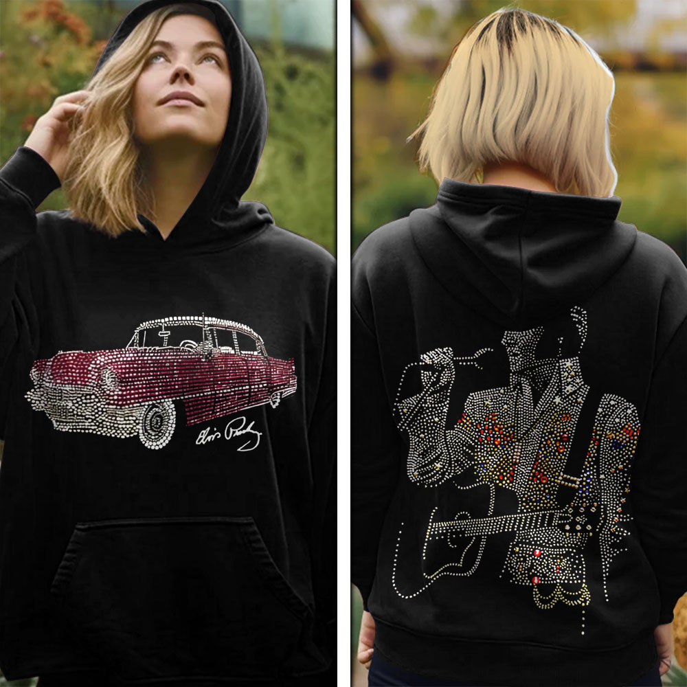 Elvis Presley Blue Suede Shoes Hoodie