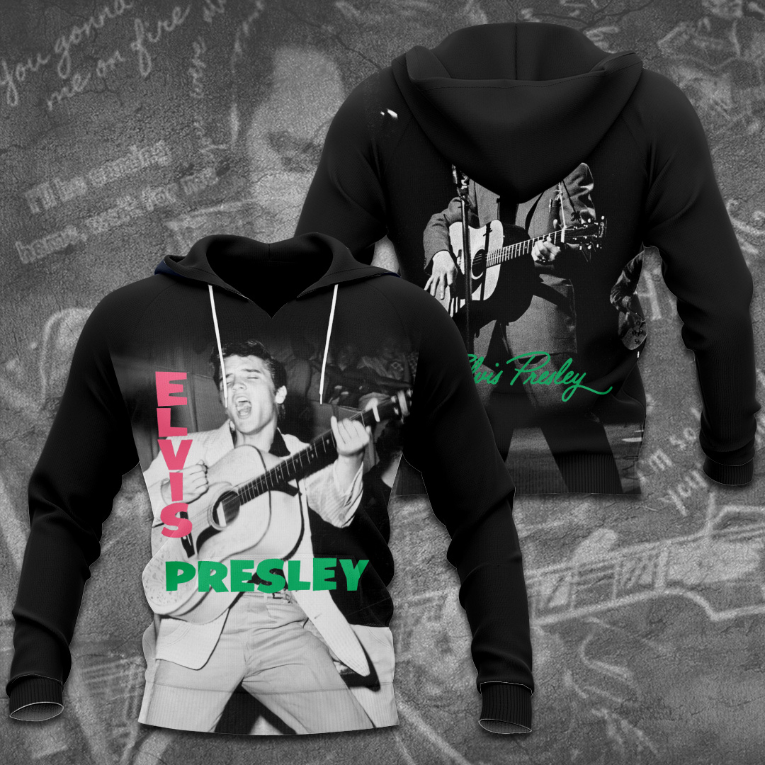 Elvis Presley 2026 The King Hoodie Black