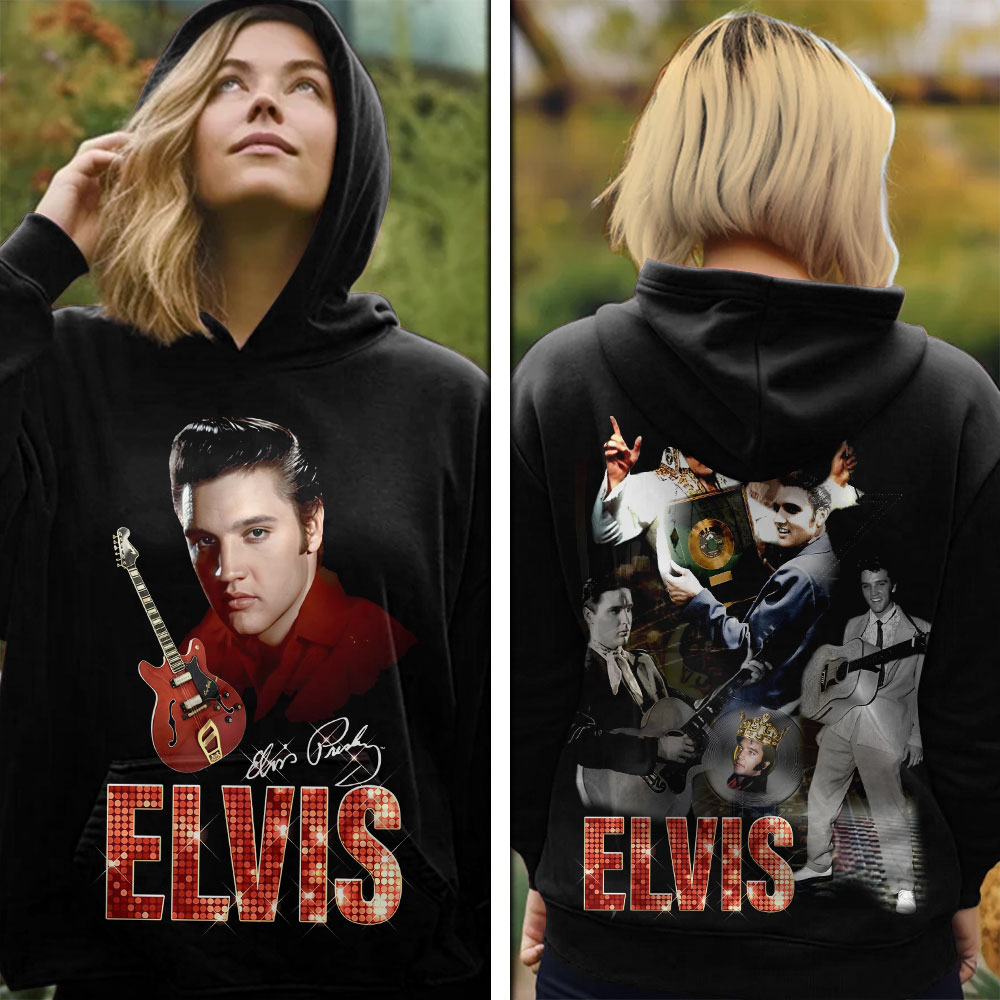 Elvis Presley Rhinestones Hoodie